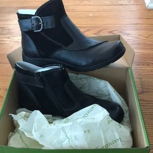 Earth Origins leather and suede ankle boots